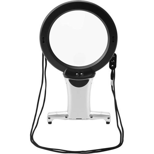 Büro Ev Ofis Hobi Atölyesi için 6X Led Eller Serbest Büyüteç Boyuna Asılır Dikiş Nakış Büyüteci