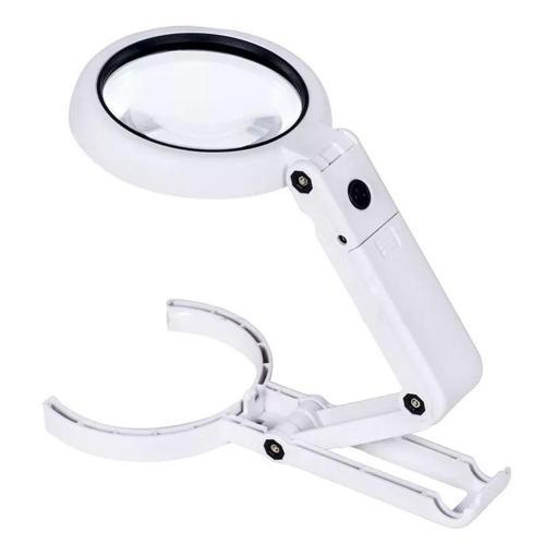Büro Ev Ofis için 10X Büyütür Usb Şarjlı Katlanır 8LED Işıklı Büyüteç Masaüstü El Büyüteci