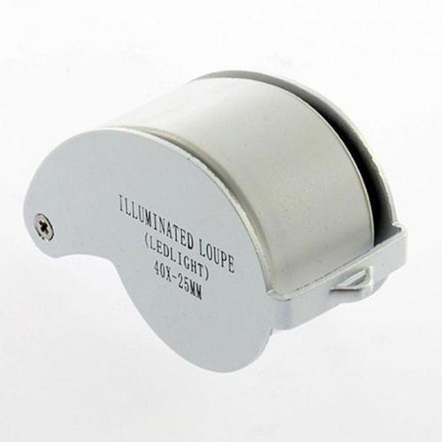 Büro Ev Ofis için 40X Büyütür 25MM Mini Lup Büyüteç Teftiş Maden Kontrol Büyüteci