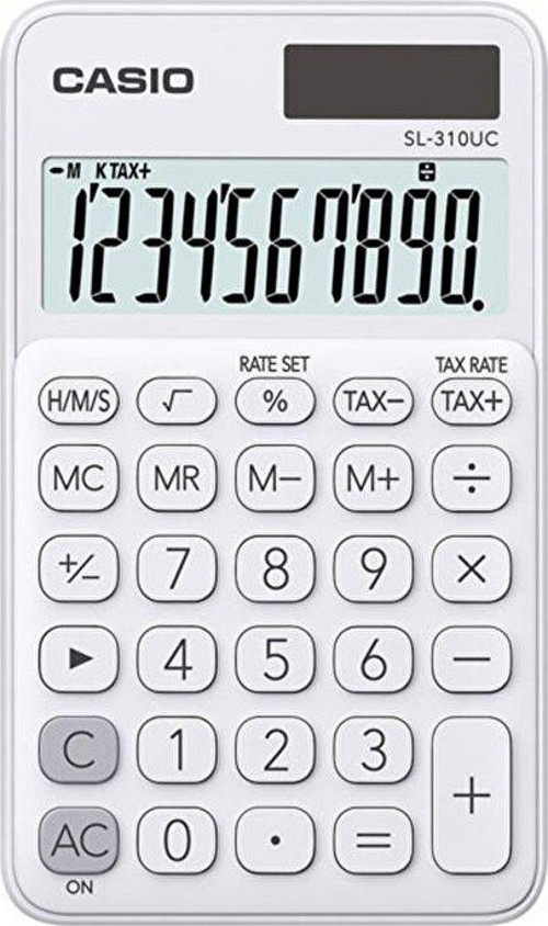 Sl-310Uc-We Cep Tipi 10 Hane Beyaz Hesap Makinesi