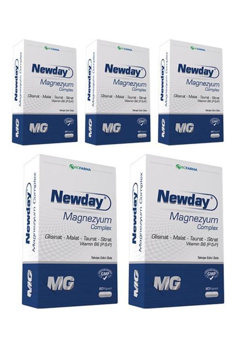 Magnezyum Complex Vitamin B6, 60 Kapsül 5 Adet