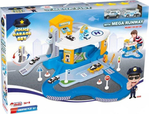 Oyuncak 2 Katlı Polis Garaj Set ce Mega Pist 03348