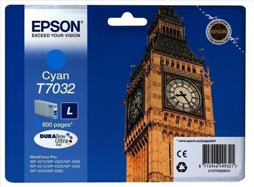 T7032 Cyan Mavi 800 Sayfa Mürekkep Kartuş T70324010