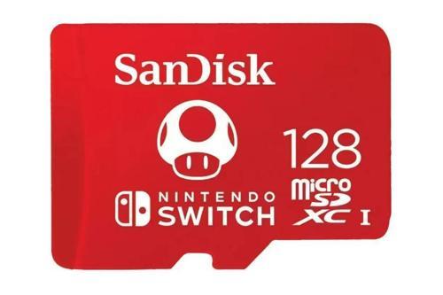 Nintendo Switch 128GB 100MB/s microSDXC Lisanslı Hafıza Kartı SDSQXAO-128G-GN3ZN