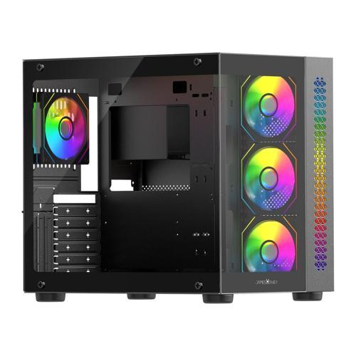 Stark S800 4xARGB Temperli Cam 650W 80+ Bronze ATX Siyah Gaming (Oyuncu) Kasa
