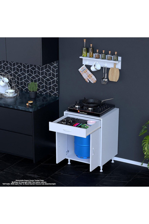 Set Altı Dolap Mutfak Dolabı Çok Amaçlı Dolap Tüp Dolabı Çekmeceli