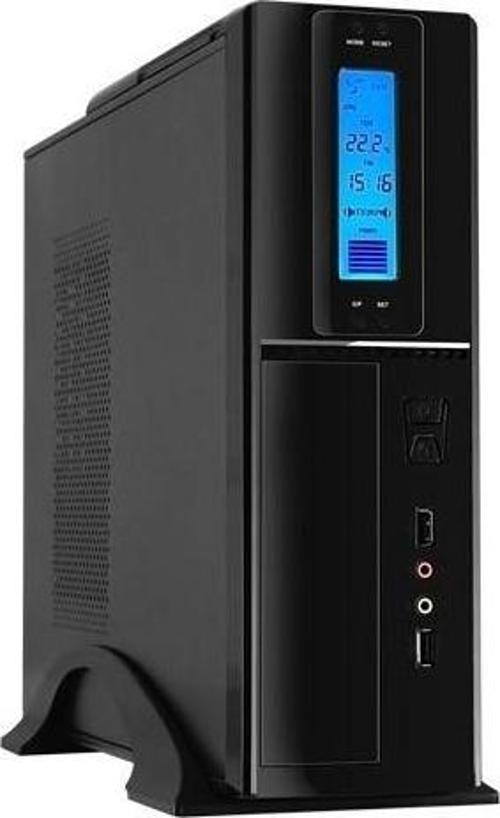 Fc-S6040B Usb 300W Matx Slim Tower Kulplu Boş Bilgisayar Kasası Dijital Gösterge