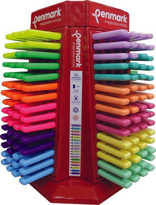 Fosforlu Kalem Karışık Renk HS505480 (480 Li Stand)