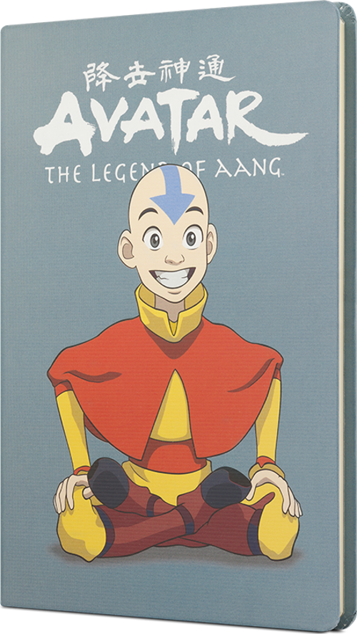Avatar Aang Sert Kapak Butik Not Defteri Gri 80 Yaprak Çizgisiz 15X21Cm Dft-388098