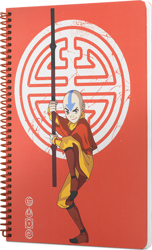 Avatar Aang Spiralli Not Defteri Kırmızı 80 Yaprak Çizgili 17X24Cm Dft-388616