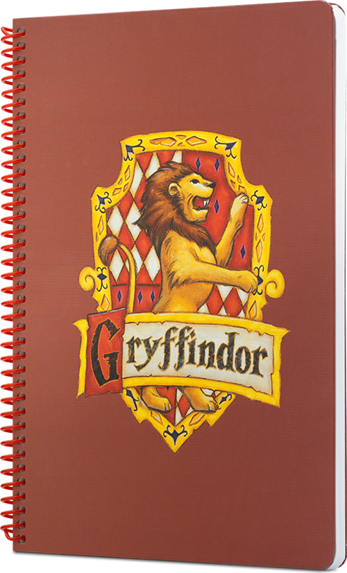 Harry Potter Gryffindor Spiralli Not Defteri Kiremit Rengi 80 Yaprak Çizgili 17X24Cm Dft-388562