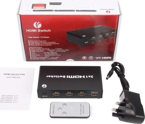 Dd433 3-1 Port 1.4V 3D Metal Hdmi Switch