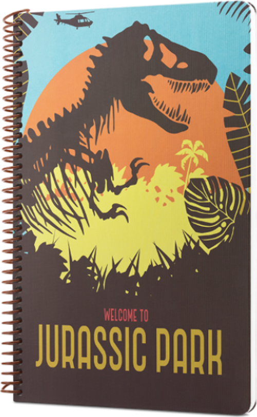 Jurassic Park Wellcome To Spiralli Not Defteri Kahverengi 80 Yaprak Çizgili 17X24Cm Dft-388609