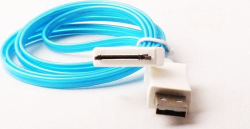 Iphone 4 1 Metre Ledli Kablo Mavi Cu272Fs