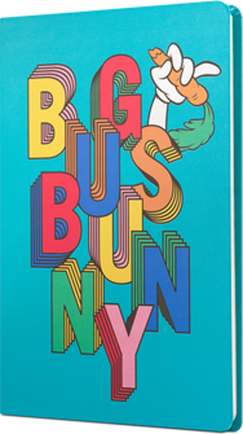 Looney Tunes Bug Bunny Sert Kapak Butik Not Defteri Mavi 80 Yaprak Çizgisiz 15X21Cm Dft-388098