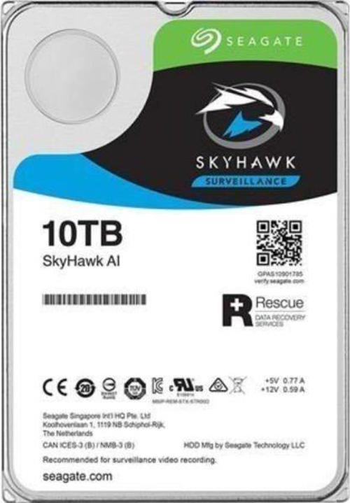 10Tb 3.5" Skyhawk Rv Sensör 7200Rpm 256Mb Cache Sata 3.0 Harddisk St10000Ve0008 Harddisk