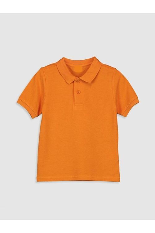 Unisex Turuncu Polo Yaka Okul Tişörtü