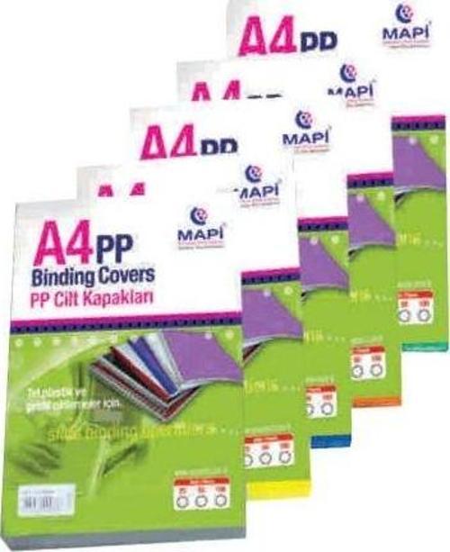 A4 Cilt Kapağı Plastik 300 Micron Beyaz + Beyaz 204 02 60 (100 Lü Paket)