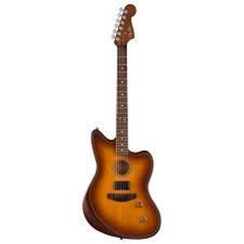 Acoustasonic Standard Jazzmaster Gülağacı Klavye Honey Burst Elektro Akustik Gitar