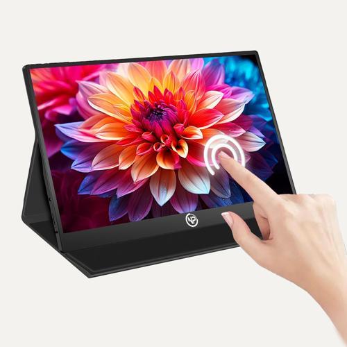 NPM6T 15.6" IPS FHD 5ms 60Hz Type-C Telefon&Oyun Konsolu Uyumlu Dokunmatik Taşınabilir Monitör