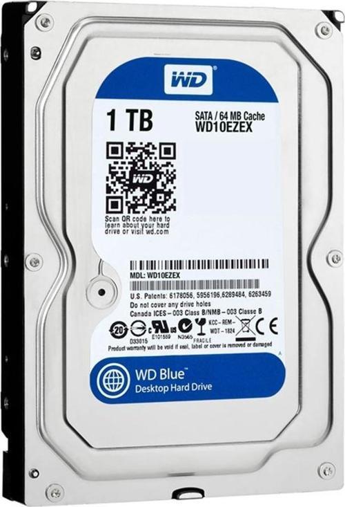 Western Digital 1TB Blue 3,5" 64Mb 7200Rpm Wd10Ezex Harddisk