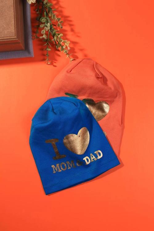 Mom Dad 2-4 Yaş Erkek Çocuk Şapka 2'li Karışık Renk
