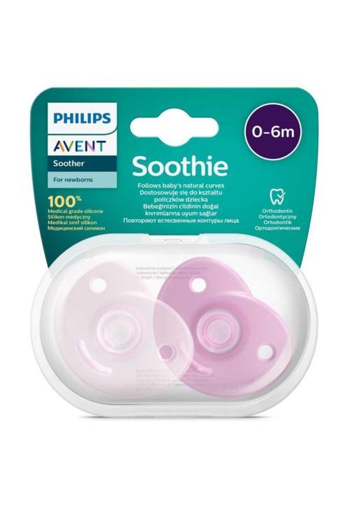 Soothie Ortodontik Saklama Kutulu 2 Li Emzik 0-6 Ay - Kız 099/22