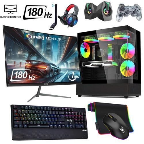 Night City i7 12700F 32GB DDR4 RAM 1TB NVMe SSD RTX4060 8GB 24" 180Hz 240MM SIVI SOĞUTMA Oyuncu Masaüstü Bilgisaya