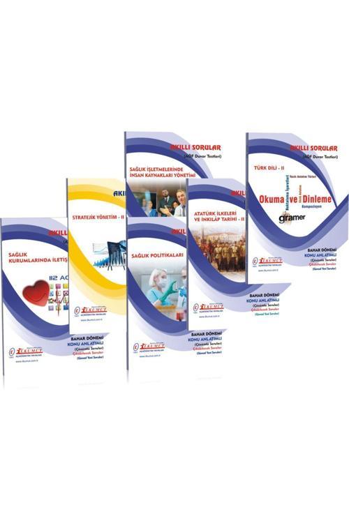 İlkumut Yayınları - 2. Sınıf Sağlık Yönetimi (6 Ders) Bahar Seti - (Konu Anlatımlı ve Çözümlü Sorular)