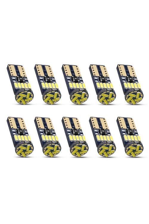 10 Adet T10 Led 15 Ledli Mini Park Plaka İç Aydınlatma Ledi Beyaz