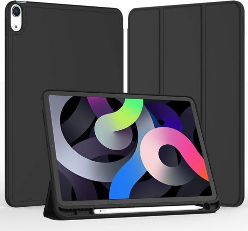 Apple iPad Air 4. Nesil 10.9 (2020) Kalemlikli Uyku Modlu Yatay Standlı Stromix Smart Kılıf A2316 A2324 A2325 A2072