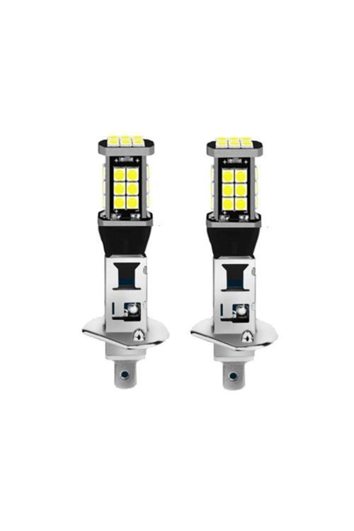 2 Adet H1 Sis Farı İçin Özel Led Ampul 24 Ledli Beyaz