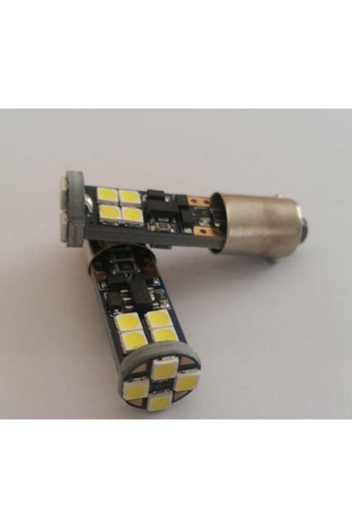 2 Adet H21W Led 12 Ledli Led Ampul Bay9S Beyaz