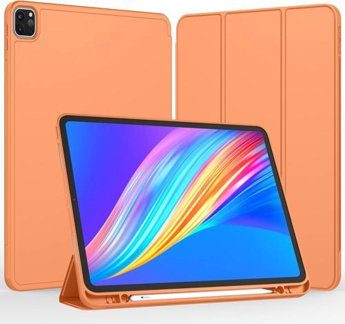 Apple iPad Pro 12.9 (2021) 5. Nesil Kalemlikli Uyku Modlu Yatay Standlı Stromix Smart Kılıf A2378 A2461 A2379