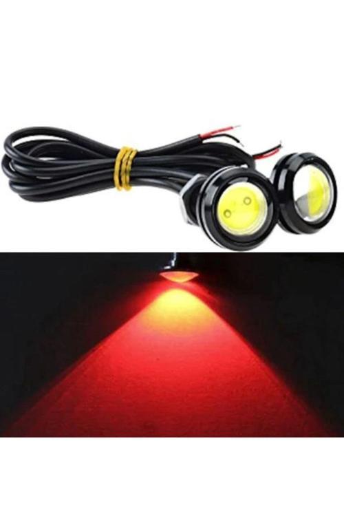 2 Adet Kartal Gözü Ledi Ayna Altı Ledi Eagle Eye Kırmızı