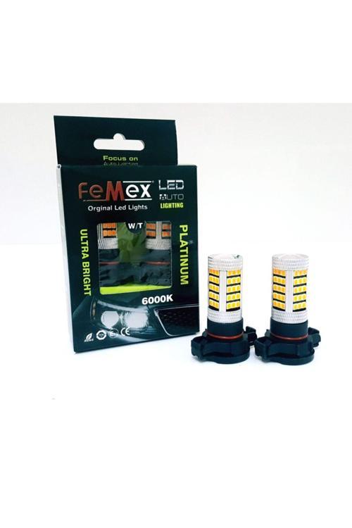 2 Adet Psx24W Led Ampul Mercekli 66 Ledli Beyaz