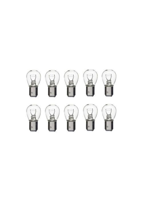 10 Adet 12V P21/5W Çift Duy Yakın Tırnak Standart Ampul Baz15D