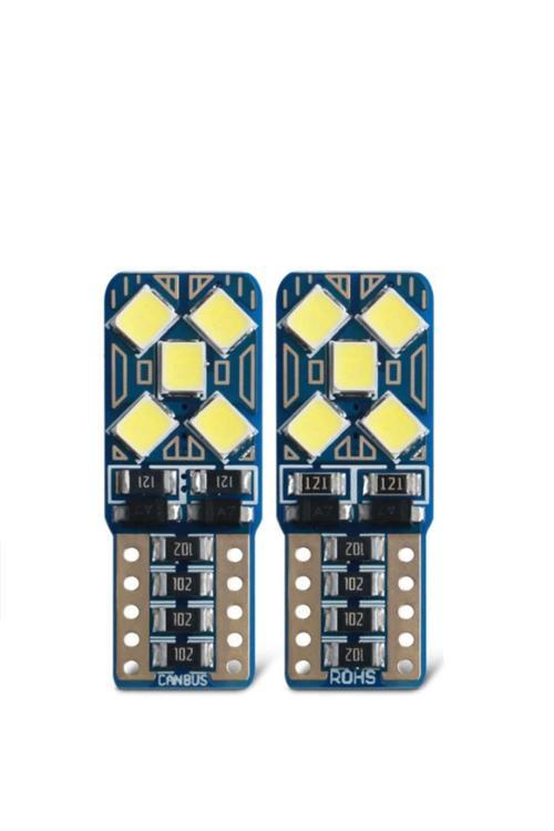 2 Adet T10 Led 10 Ledli Yassı Mini Park Plaka İç Aydınlatma Ledi