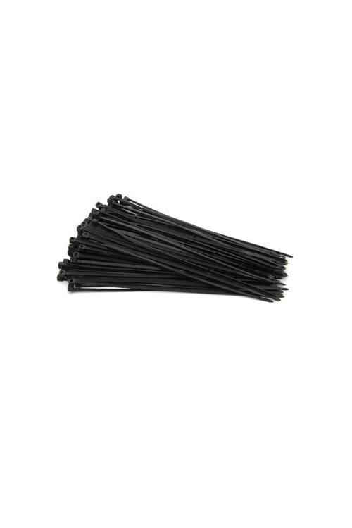 500 Adet Siyah Plastik Cırt Kelepçe Kablo Bağı 4.8X200Mm