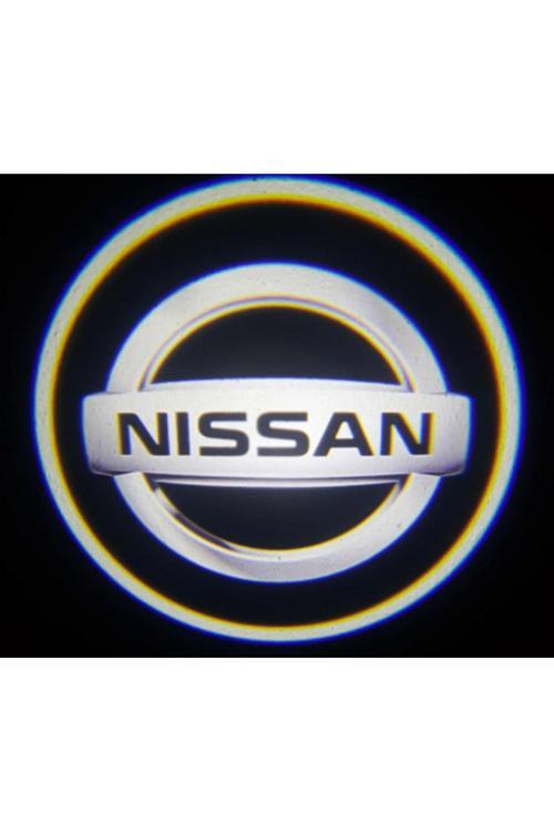 2 Adet Nissan İle Uyumlu Pilli Yapıştırmalı Sensörlü Mıknatıssız Kapı Altı Led Logo