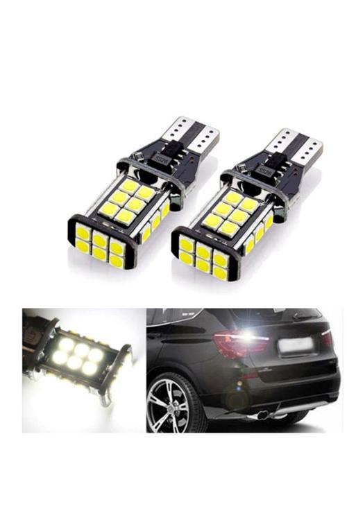 2 Adet T15 Led Dipsiz 24 Ledli Ampul Beyaz