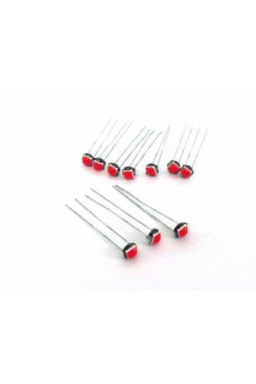 10 Adet T3-T4-T5 Duy Uyumlu Mini Kıl Bacak Led Ampul Kırmızı