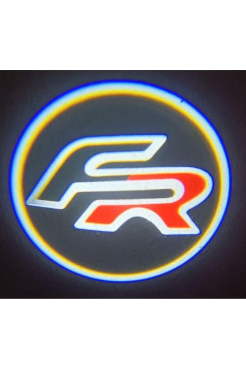 2 Adet Seat Fr İle Uyumlu Pilli Yapıştırmalı Sensörlü Mıknatıssız Kapı Altı Led Logo