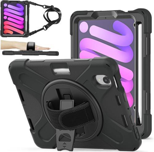 Apple iPad Mini 6 Nesil Zırhlı Armour Defender Askılı Kılıf A2567 A2568 A2569 