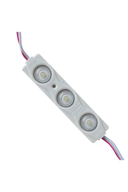 25 Adet 12V 1.5 Watt 3 Ledli Mercekli Parmak Modül Led Beyaz