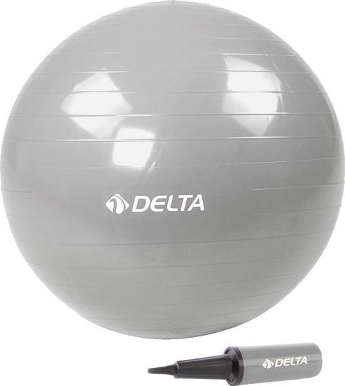 55 cm Gümüş Deluxe Pilates Topu Ve Çift Yönlü Pompa Seti