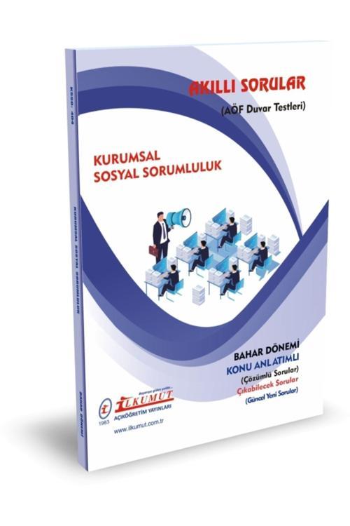 İlkumut Yayınları - Kurumsal Sosyal Sorumluluk - (Konu Anlatımlı ve Çözümlü Sorular)