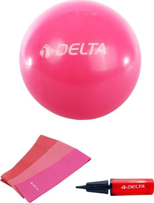 55 cm Pilates Topu 3'lü Pilates Bandı Egzersiz Direnç Lastiği Pilates Topu Pompası 5'li Set