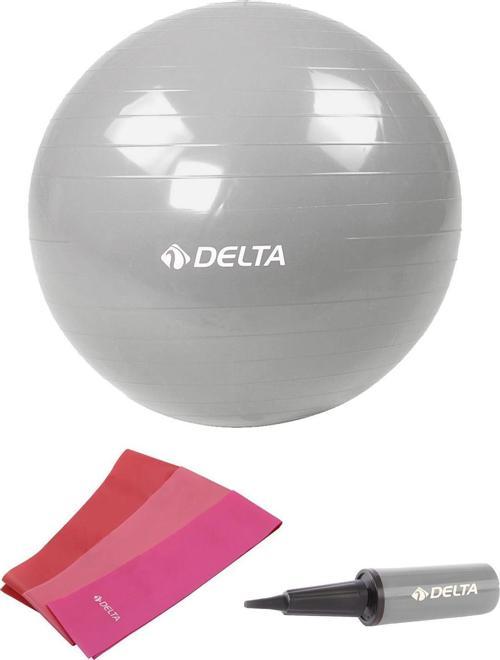 55 cm Pilates Topu 3'lü Pilates Bandı Egzersiz Direnç Lastiği Pilates Topu Pompası 5'li Set