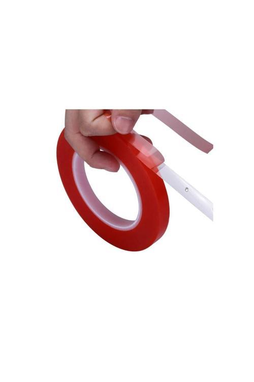 5 Adet Akrilik Şeffaf Süper Güçlü Çift Taraflı Bant 10Mm X 5 Metre